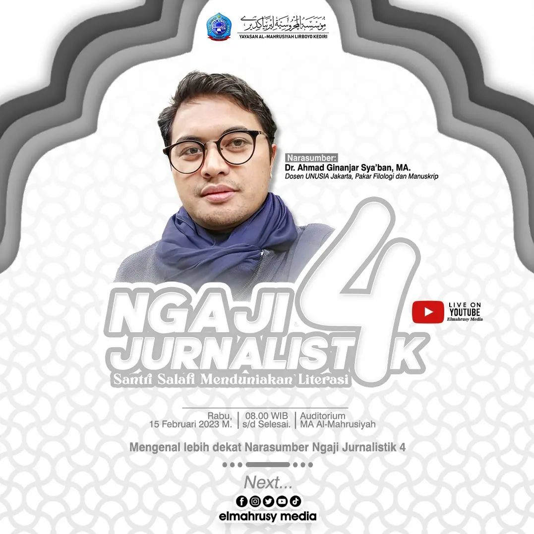 Meriahnya Ngaji Jurnalistik 4, Undang Dr. Ginanjar Sya’ban