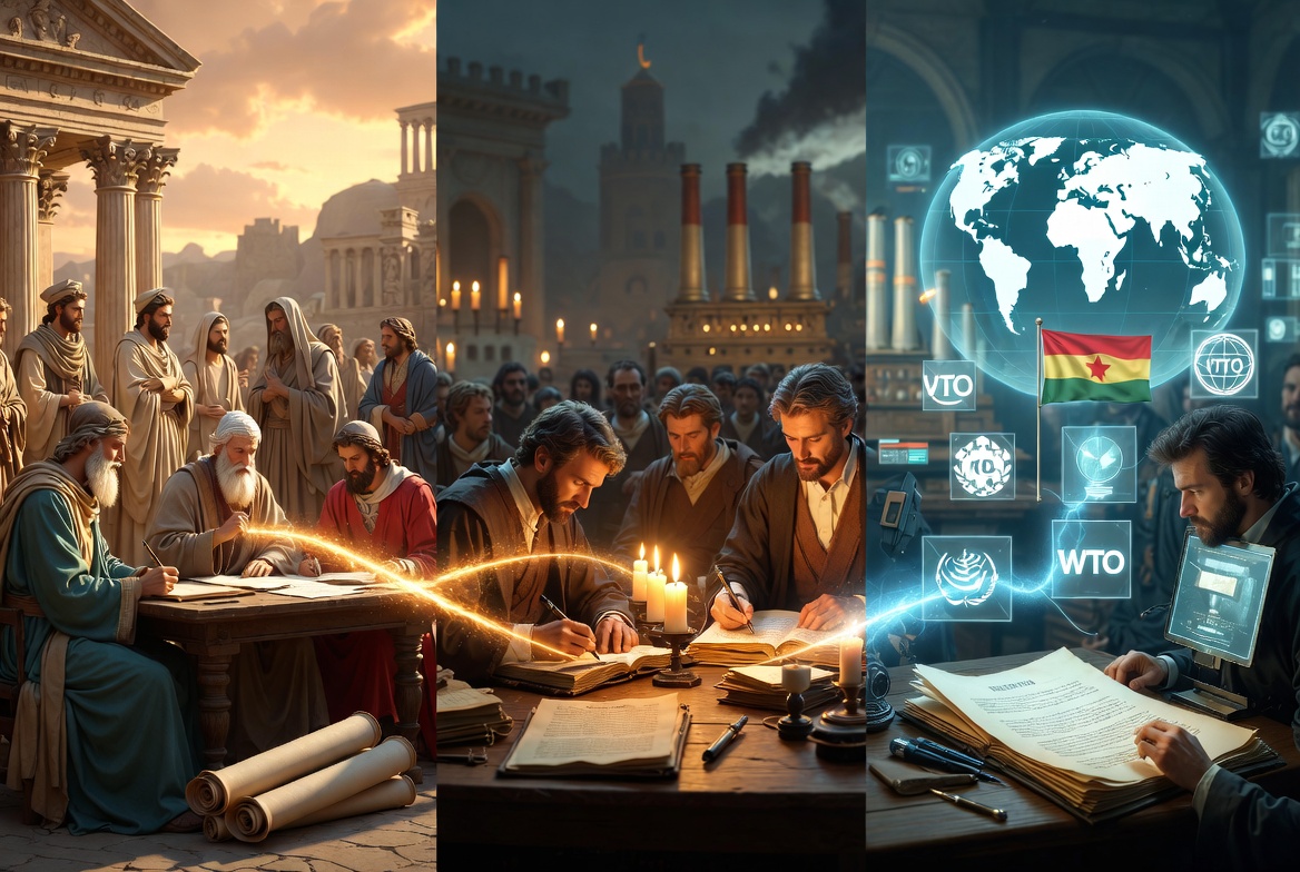 Dari Sybaris ke WTO: Evolusi Panjang Hak Kekayaan Intelektual